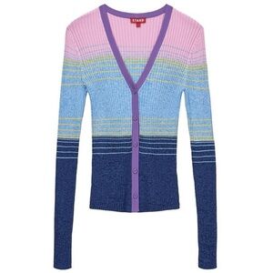 STAUD
Women's Cargo Ribbed Colorblocked Cardigan